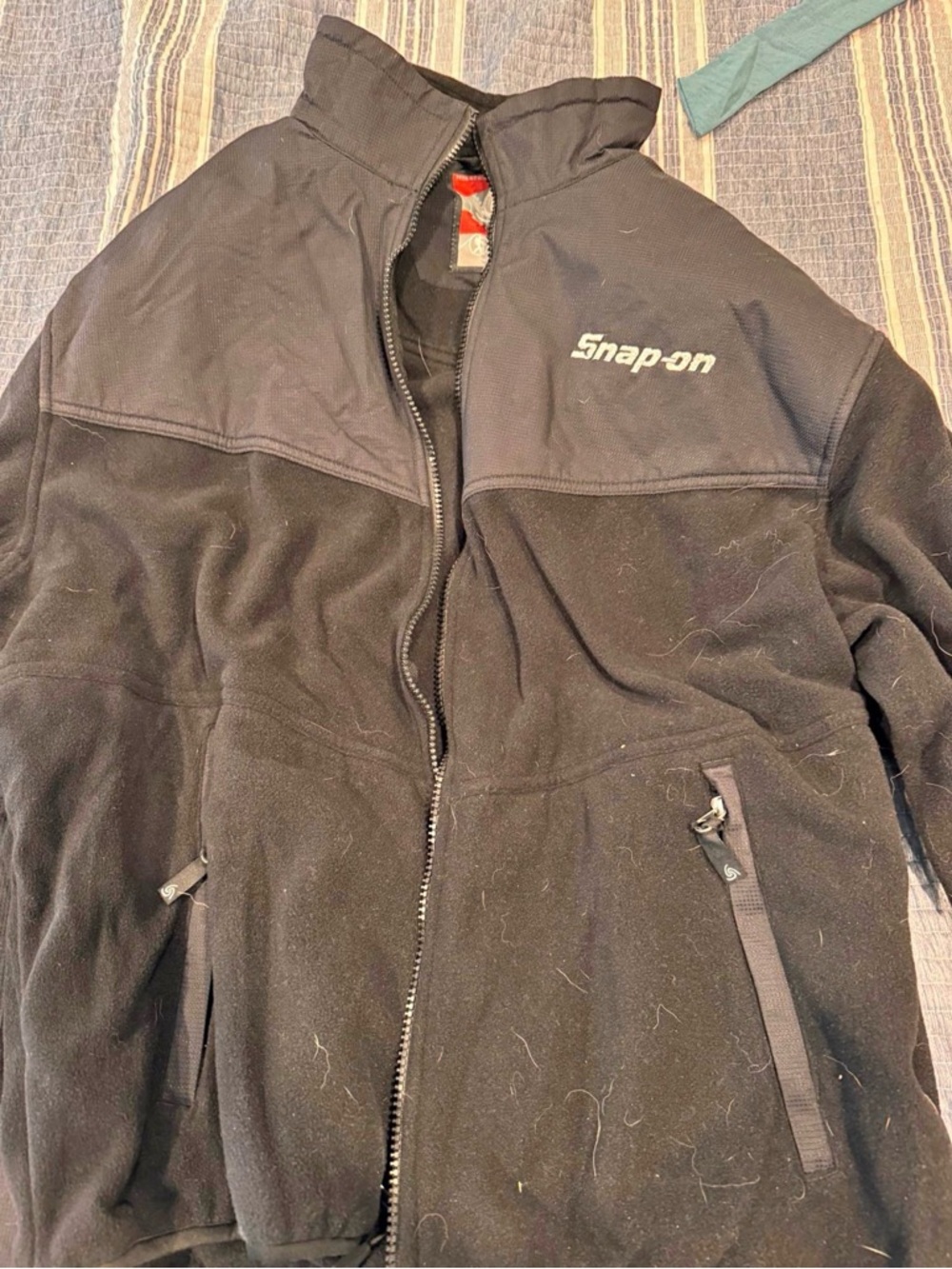 Snap On Men's Black Fleece Full-Zip Jacket